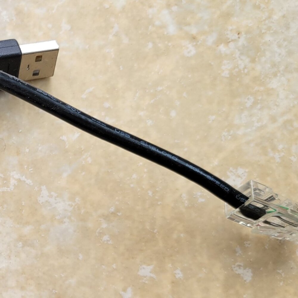 USB A to RJ-45 Ethernet Cable